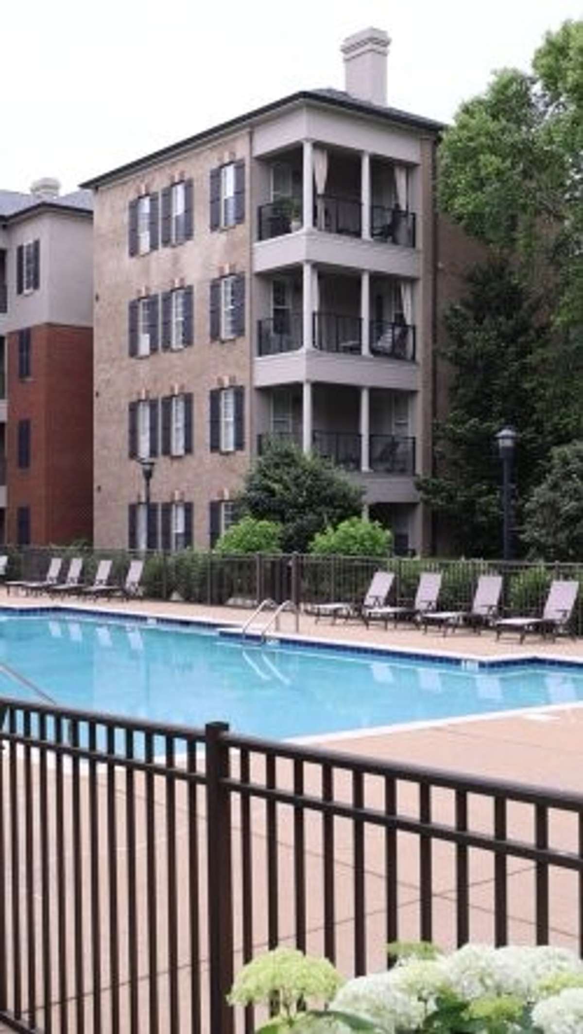 Plenty of lounges for comfortable, well-appointed enjoyment of the pool area.