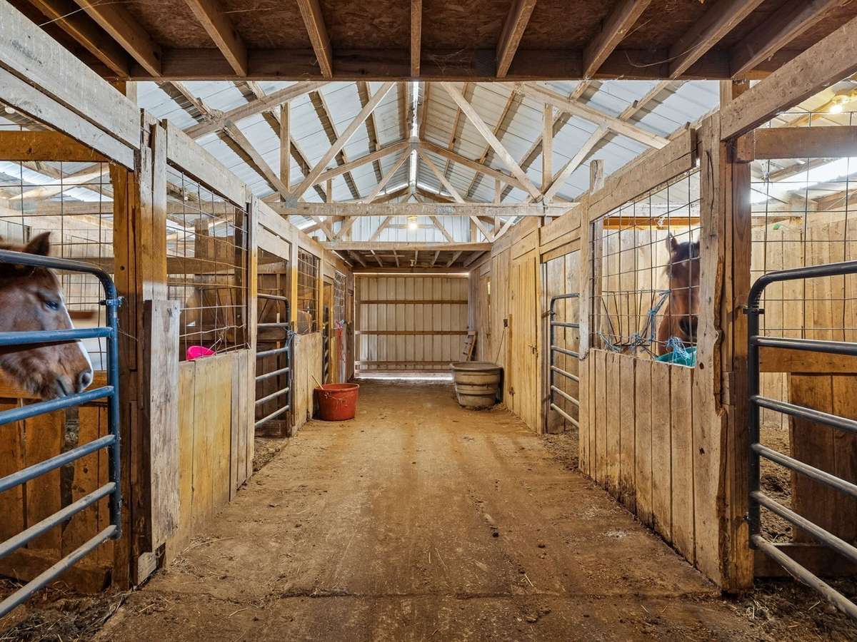 Interior of Horse Barn