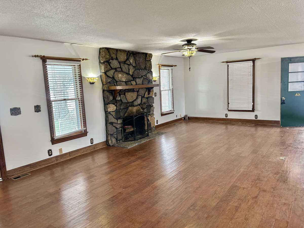 The living room as you enter from the front door