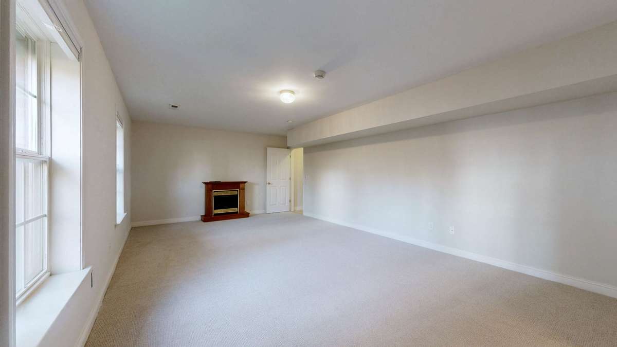 This bonus room includes another ventless gas fireplace.  And a super cool feature, the windows have exterior storm shutters that open and close with the flip of a switch.