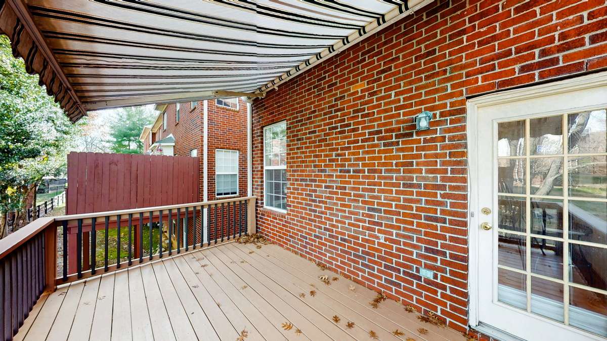The large deck just off the kitchen/dining room has an auto open/close awning for those super sunny days.  Open you awning, grab your book and sweet tea for some relaxing at home.