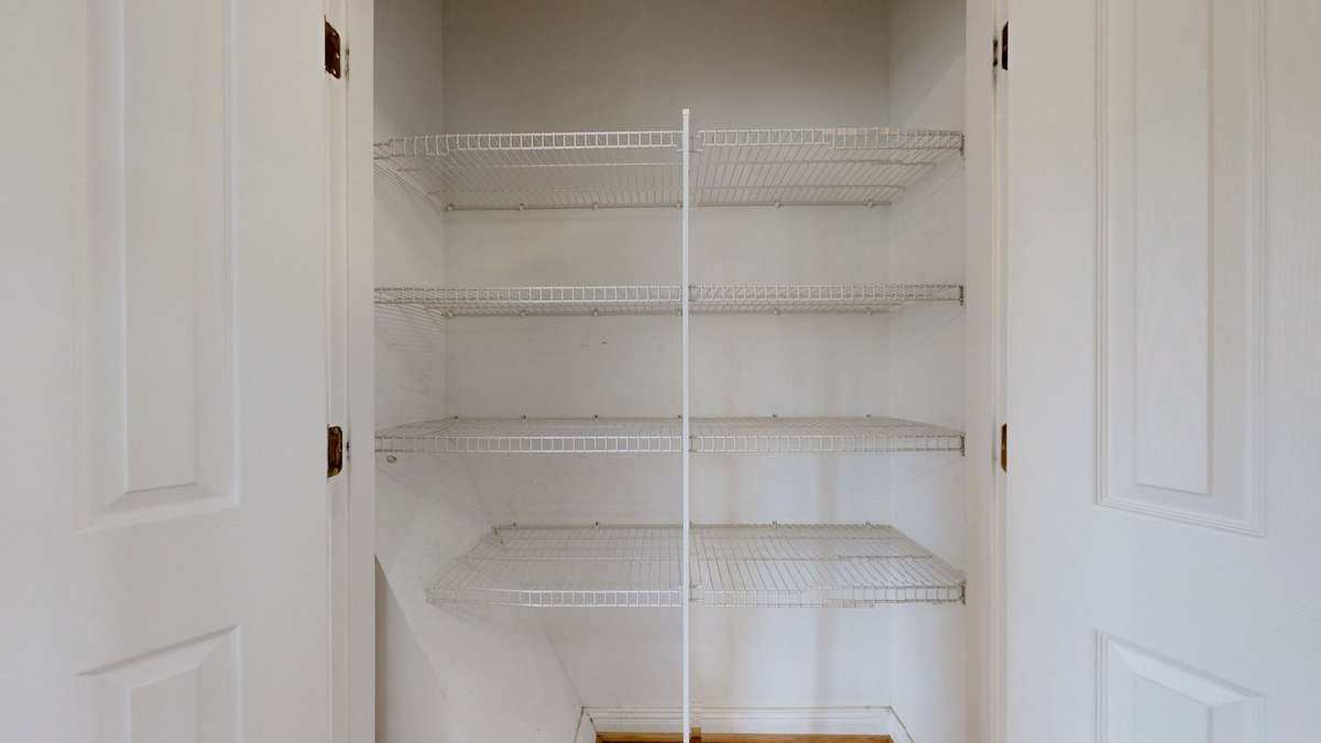 The pantry right off the kitchen