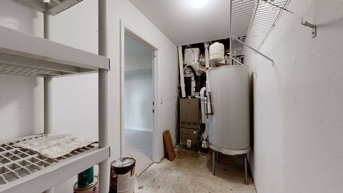 There is more  space than it appears. And that water heater?  It's was just installed in 2023!
