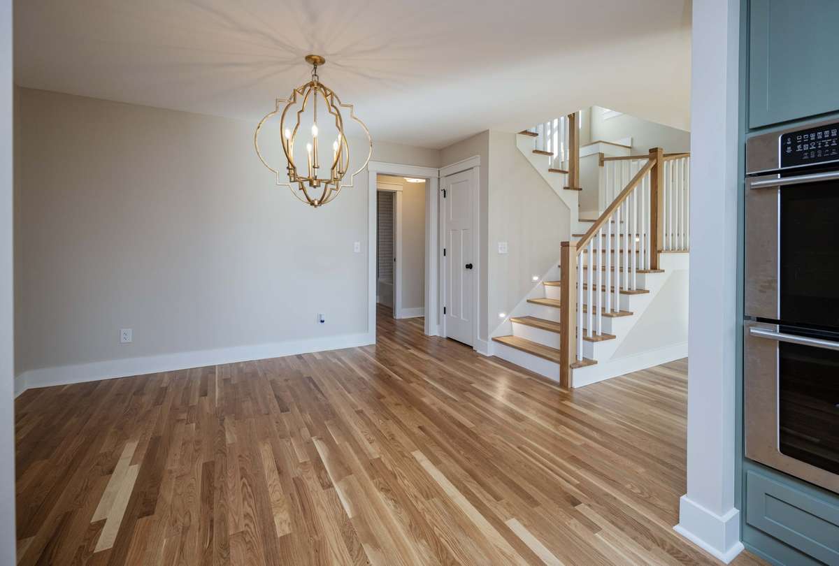 Dining room flows well to living area