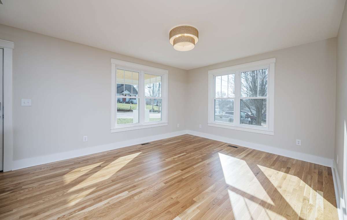 First floor is natural gas heat unit and central air