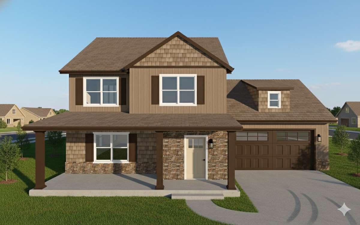 Architectural Rendering.  Developer reserves the right to alter exterior finishes.