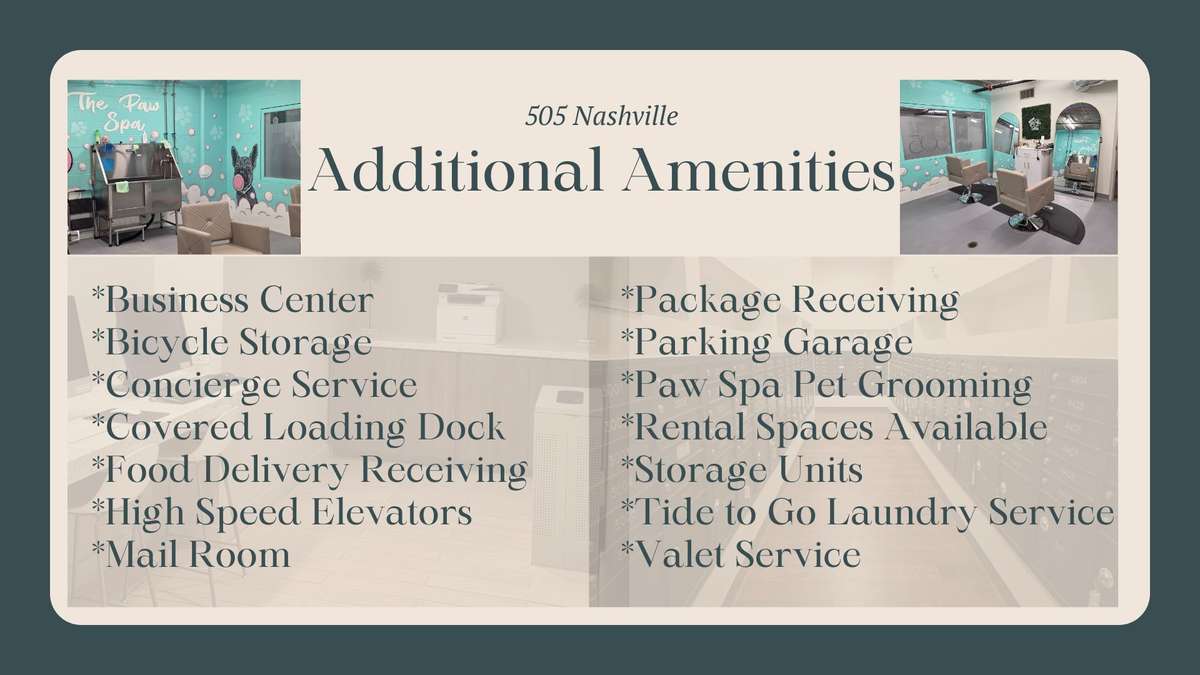 505 Nashville has everything covered to provide you with a life of luxury in beautiful downtown Nashville TN!