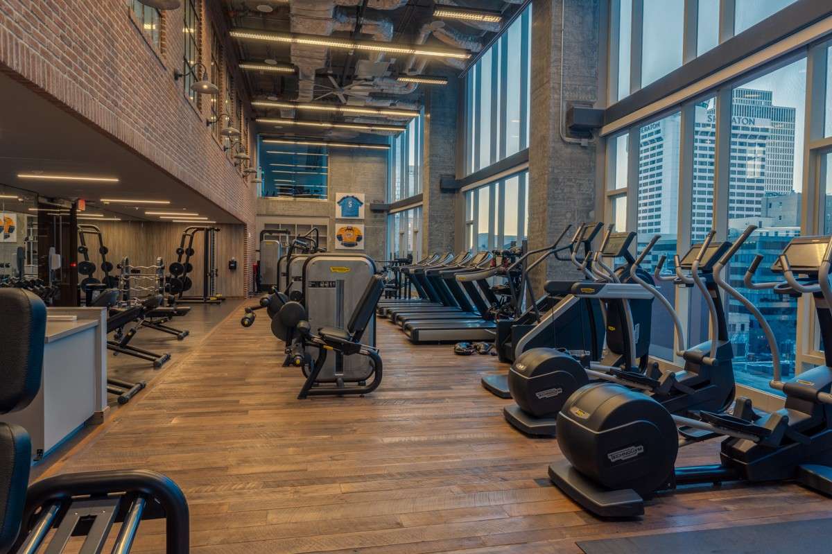 A fully equipped fitness center with modern machines makes it easy to stay consistent, energized, and balanced - not far from your front door!