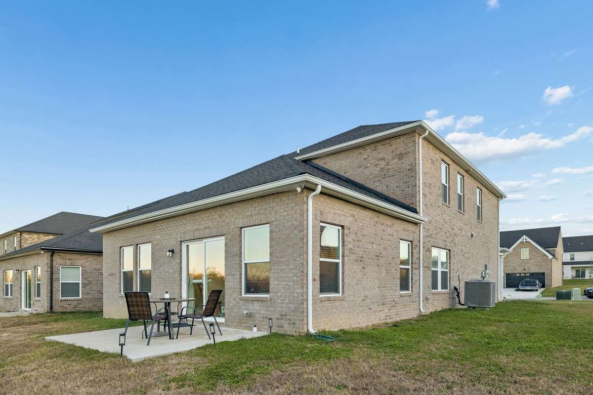 Rear of the home