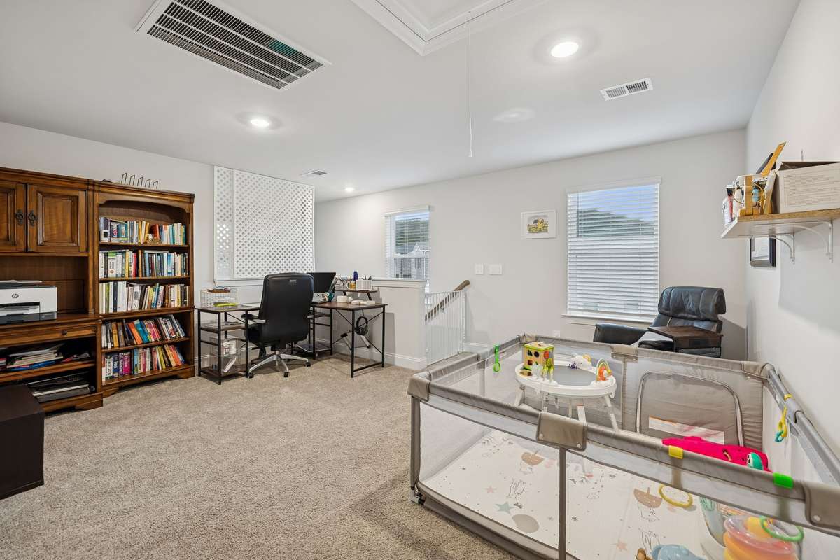 Upstairs loft area