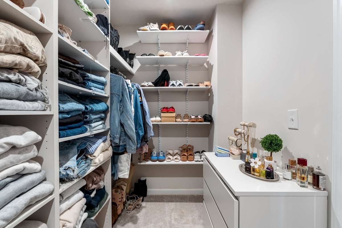 one of the closets in the master room