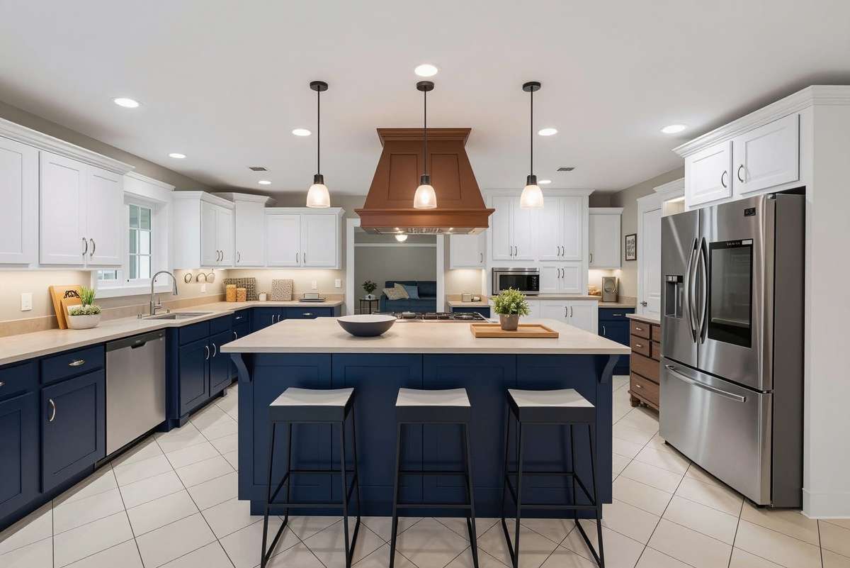 Want an updated look? Here's what painting the cabinets could look like!