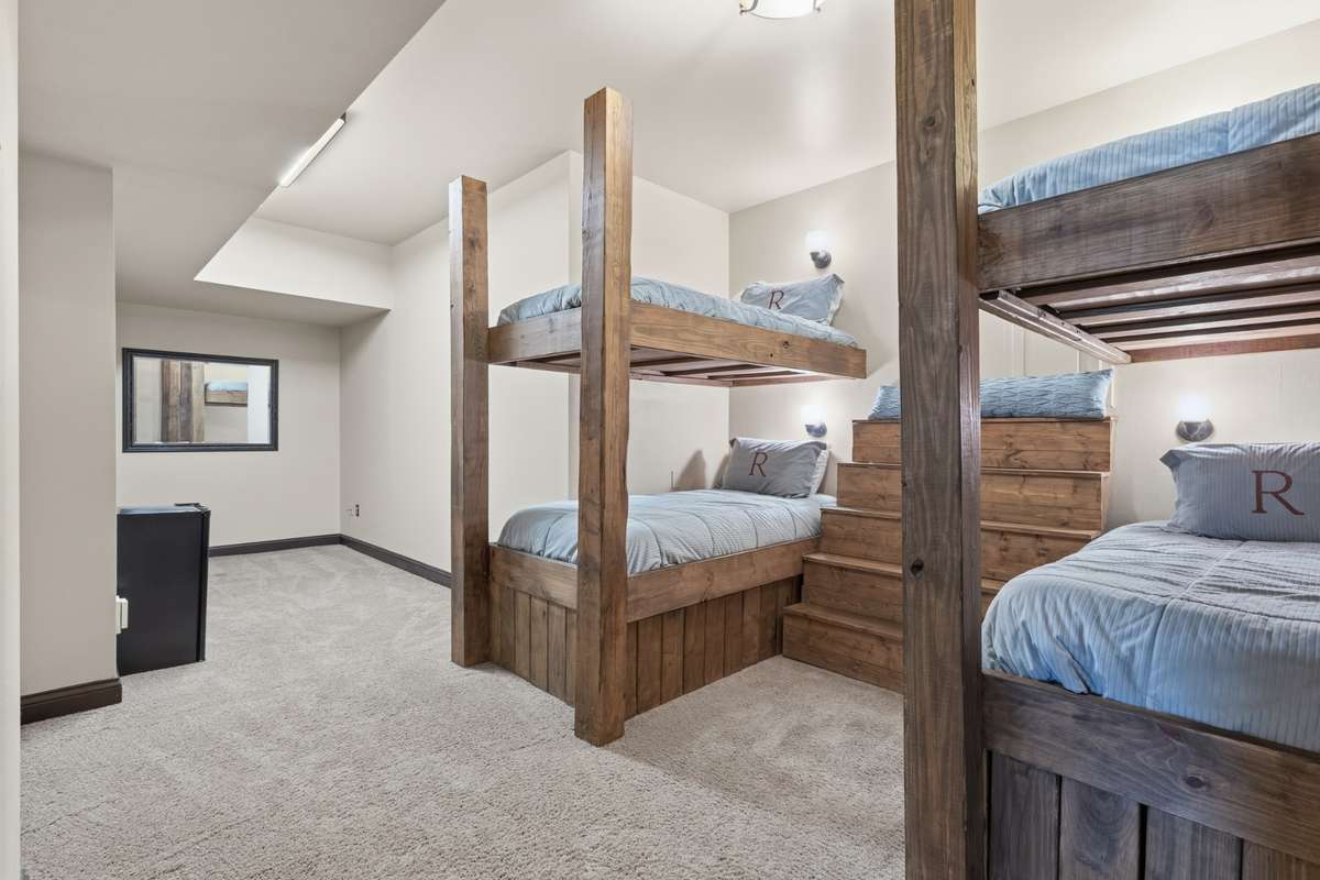 A bunk room! Perfect for teens or grands. Also includes a large walk in closet for seasonal storage.