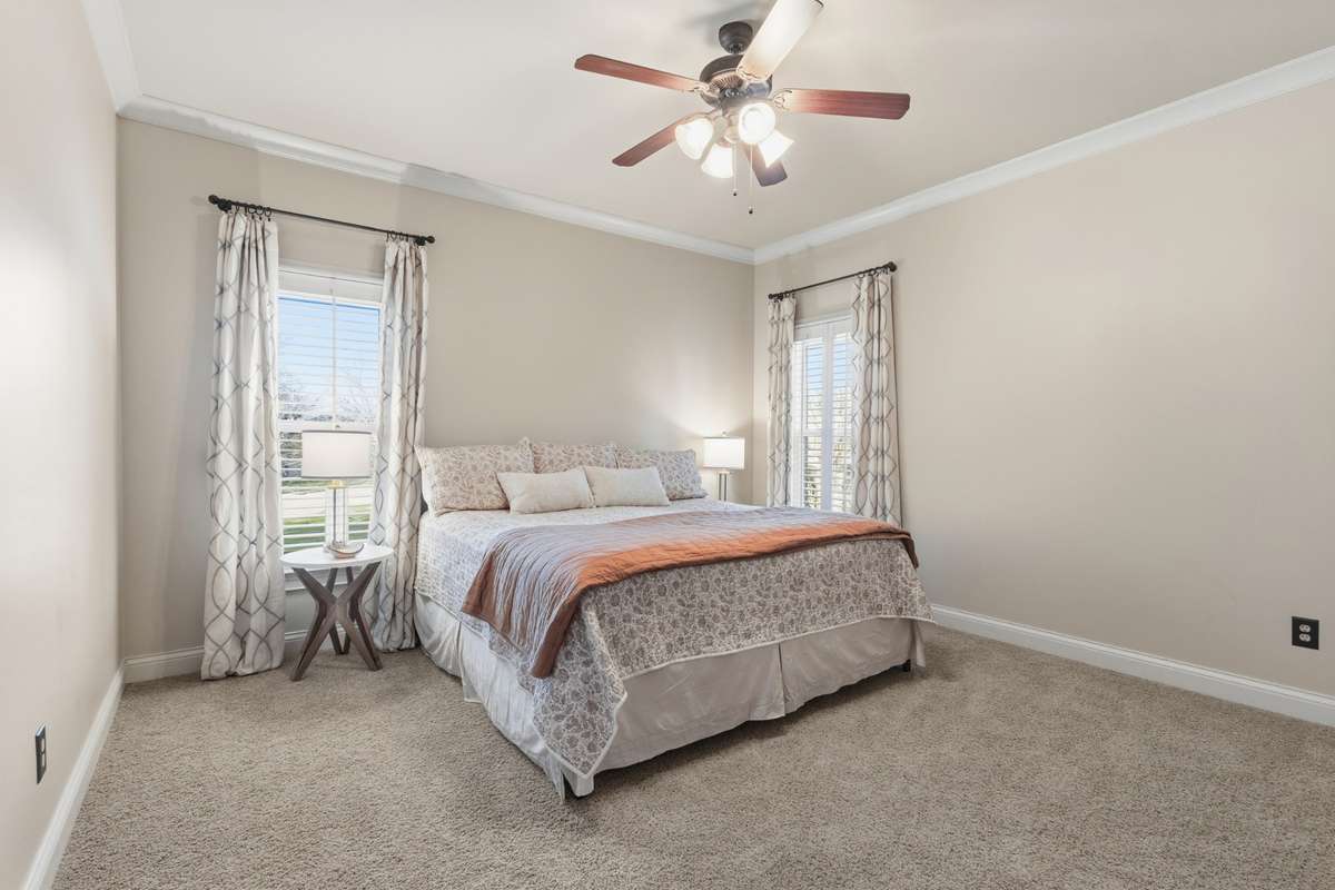 Bedroom #2 - main level - Attaches to a dual-access full bathroom.  Walk in closet.
