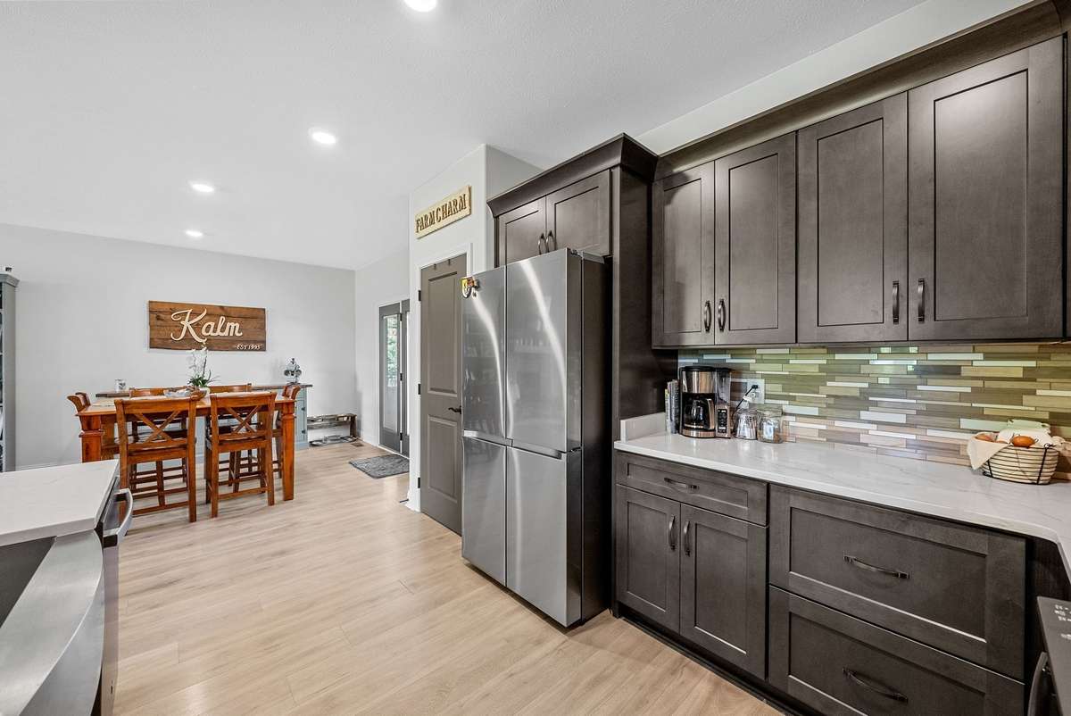 Beautiful design meets everyday function in this open kitchen layout!