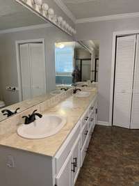 Large double vanity in Primary Bath