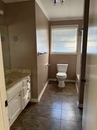 Another view of the large hall bathroom