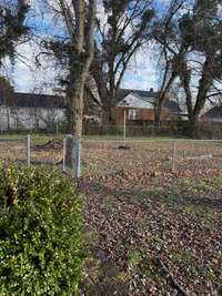 Double fenced in back yard