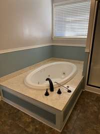 Jetted tub in Primary Bath