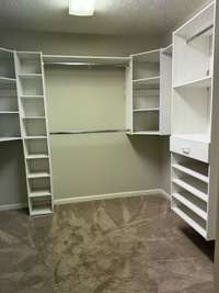 Lots of built-ins in Primary closet