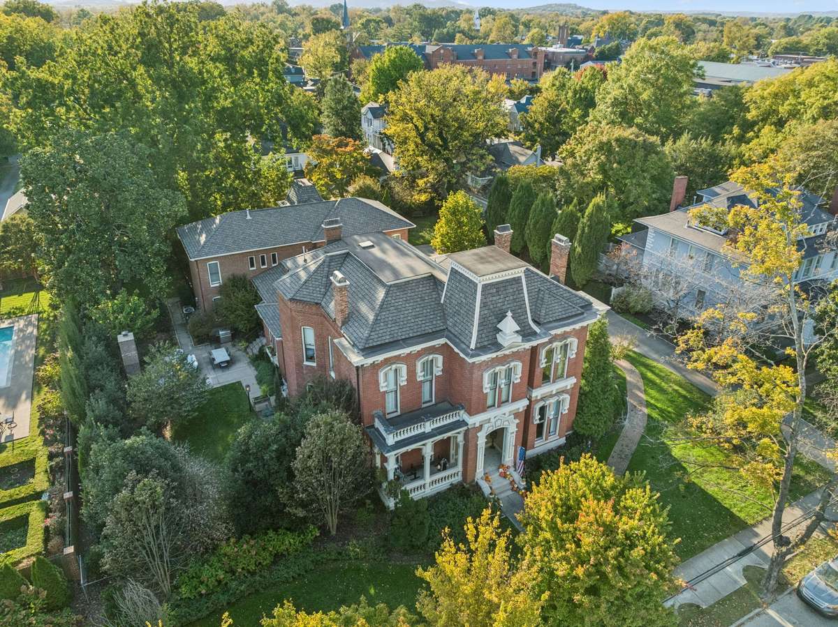 A striking example of Second French Empire French Victorian architecture.
