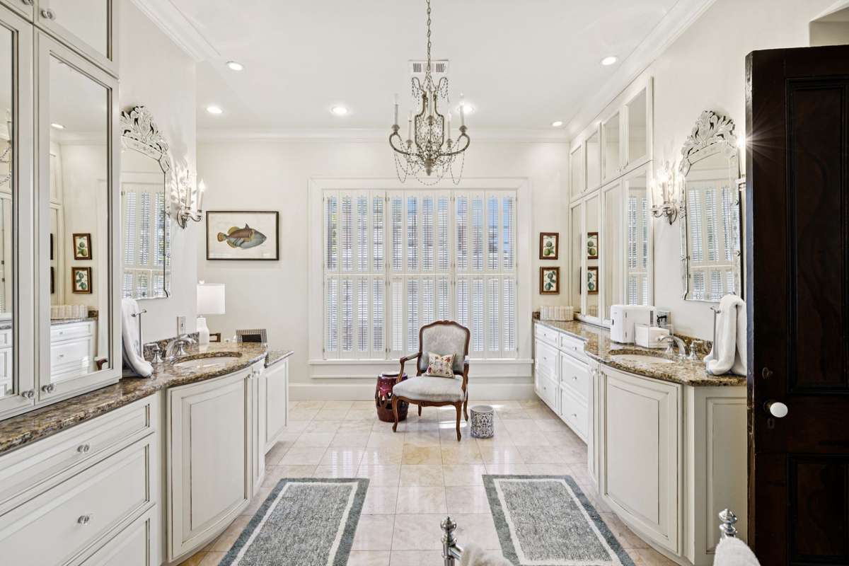 The current owners have updated the primary bedroom closet, opened up and rebuilt the primary bath shower.