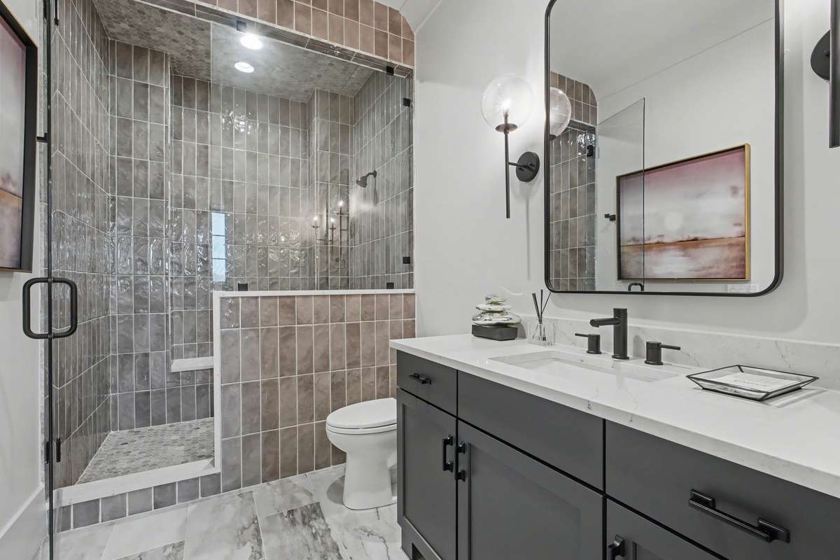 Full Bath adjacent to Bedroom 2 On Main Level