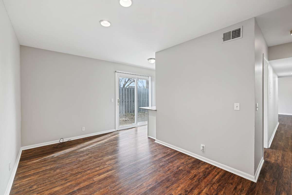 separate dining room with kitchen access