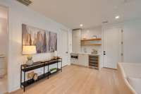 Almost 500 sq ft DADU over garage with full bath, kitchenette and laundry/closet