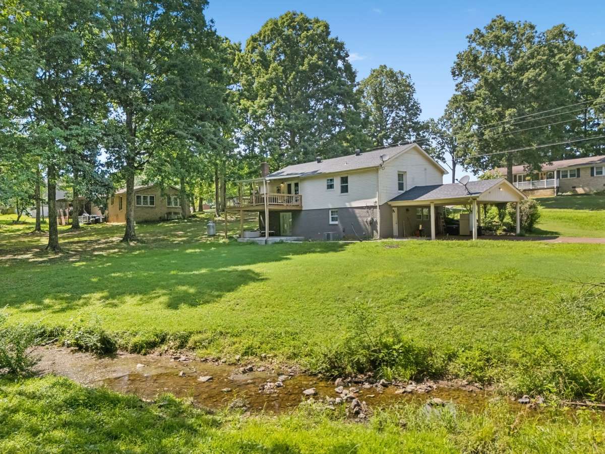 With property on the other side of the creek