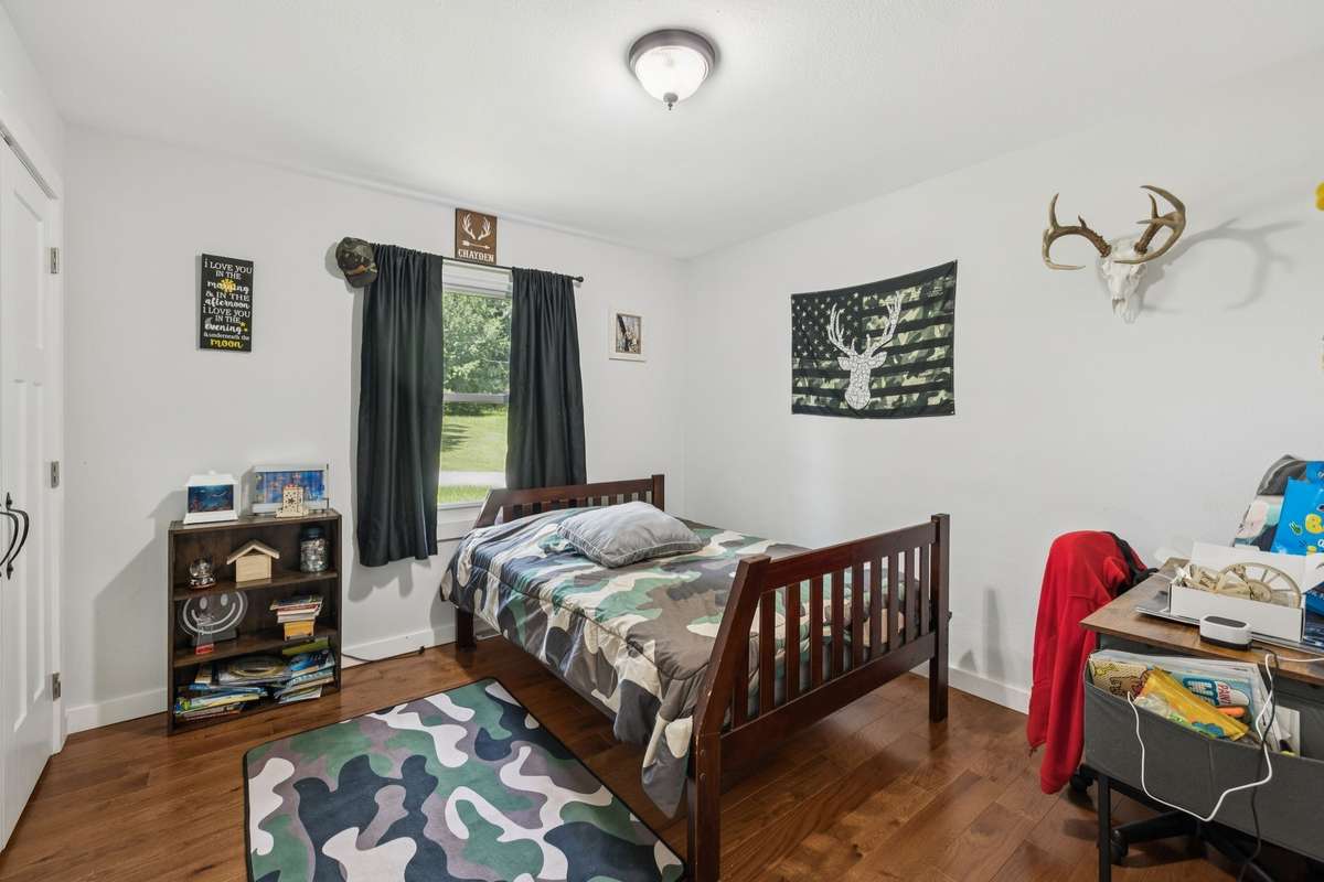 Bedroom with large closet upstairs