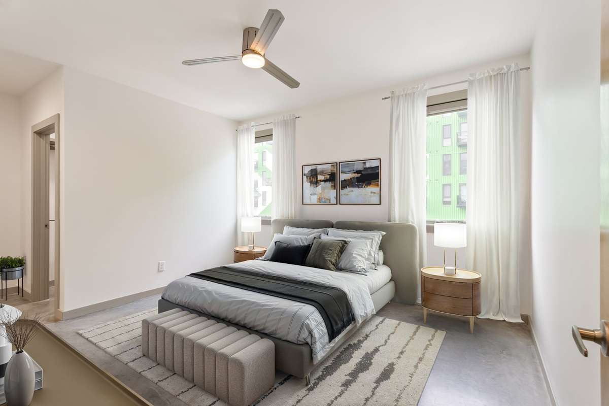 Primary Bedroom virtually staged