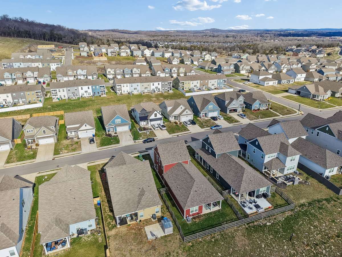 Drone view of Walsham Drive.