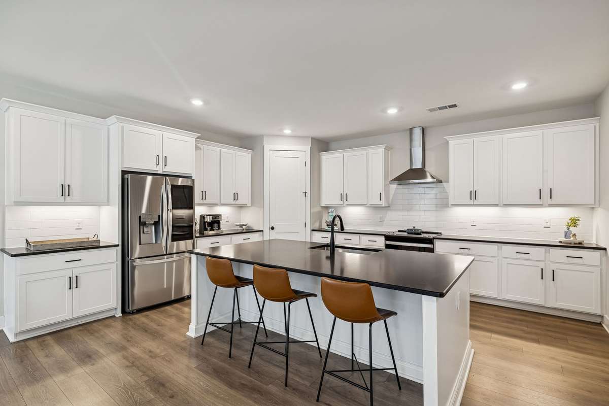 Oversized kitchen island.