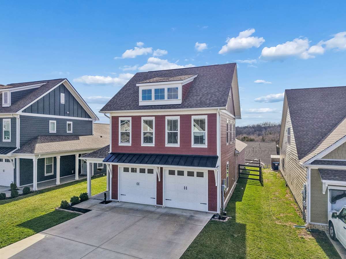 Drone view of right side of home.