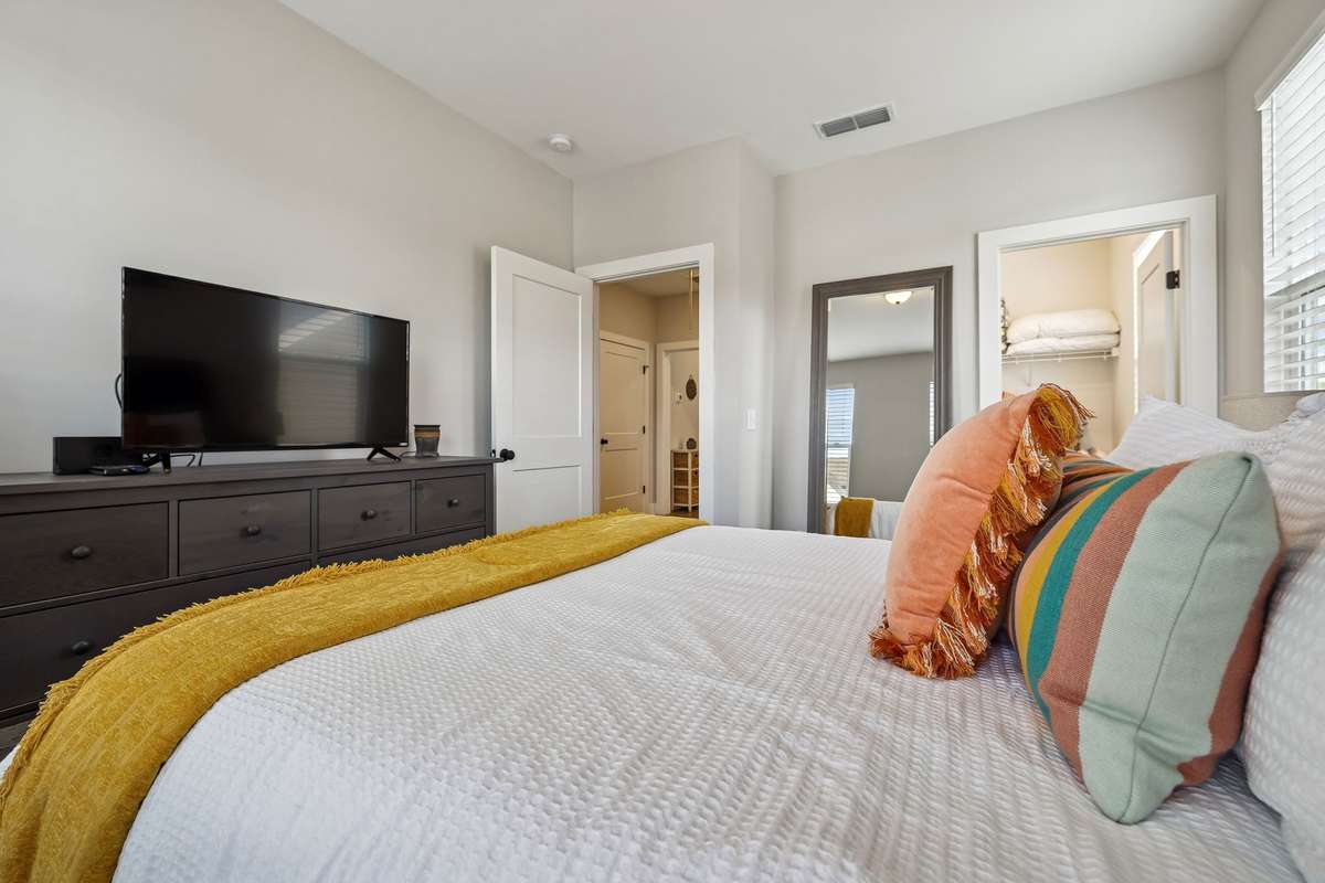 Guest room is spacious and private.