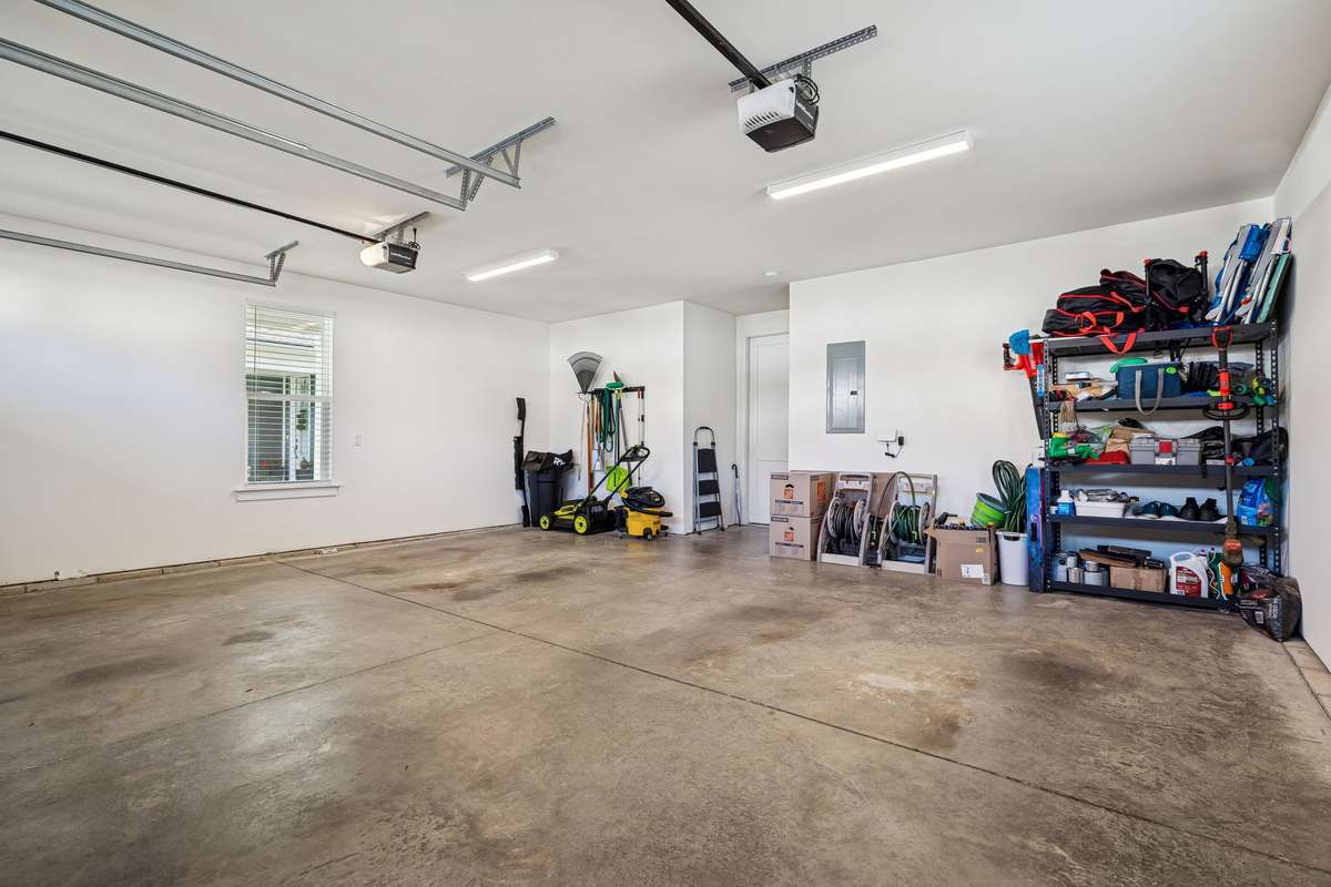 Ample room for parking and storage.