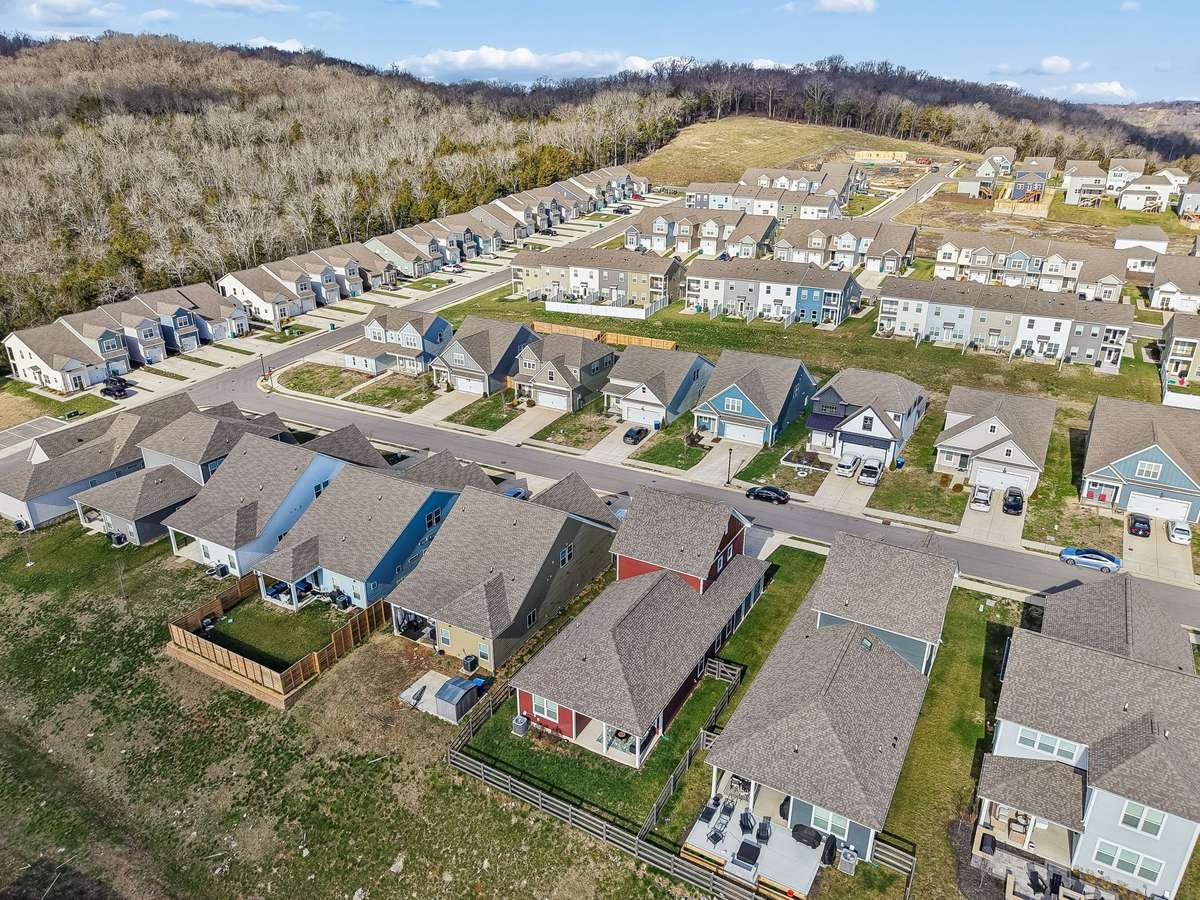 Drone view of Walsham Drive.