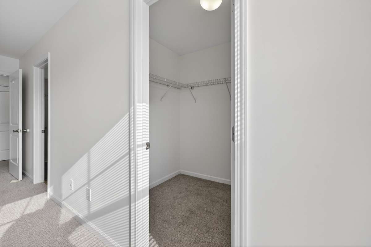 Enjoy walk in closets in all bedrooms!
