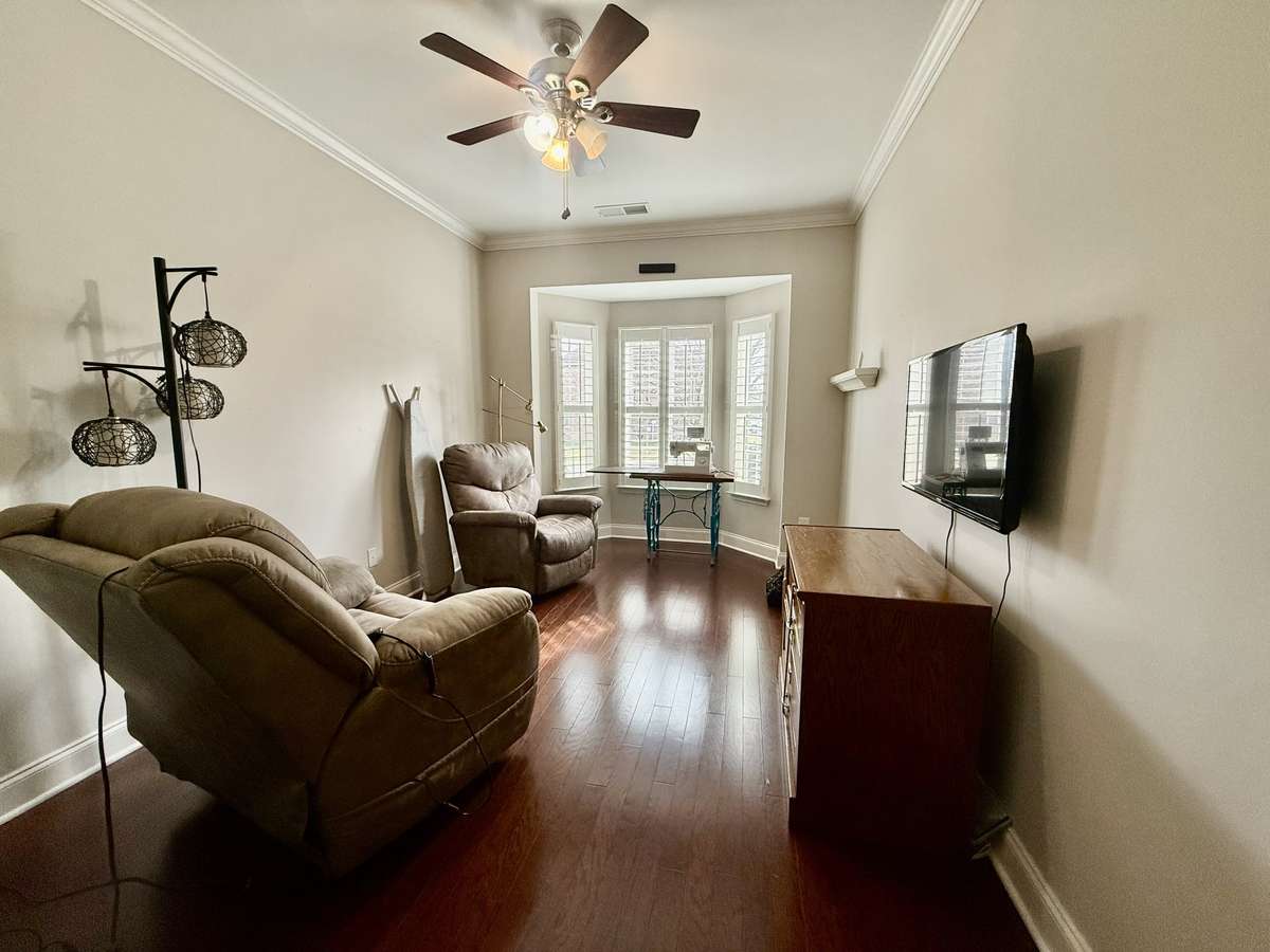 Bedroom #3 with bay window and closet; Perfect for Hobby/Study/Flex room as well