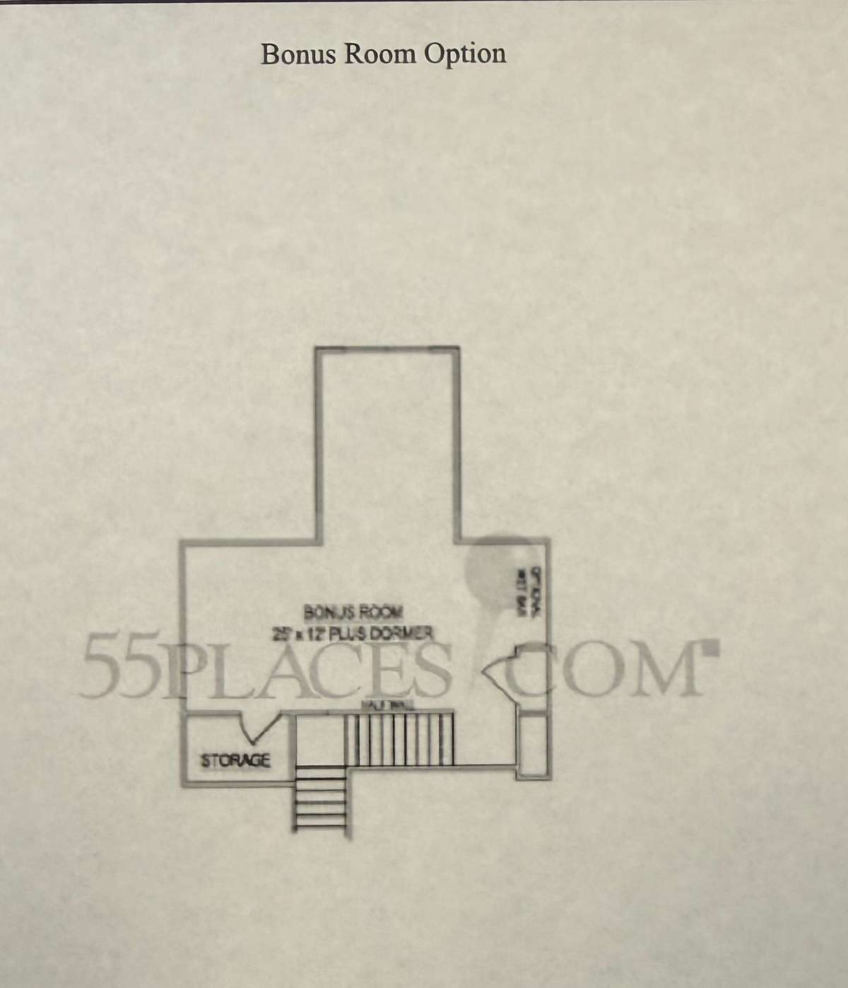 Bonus /Flex Room Floor plan