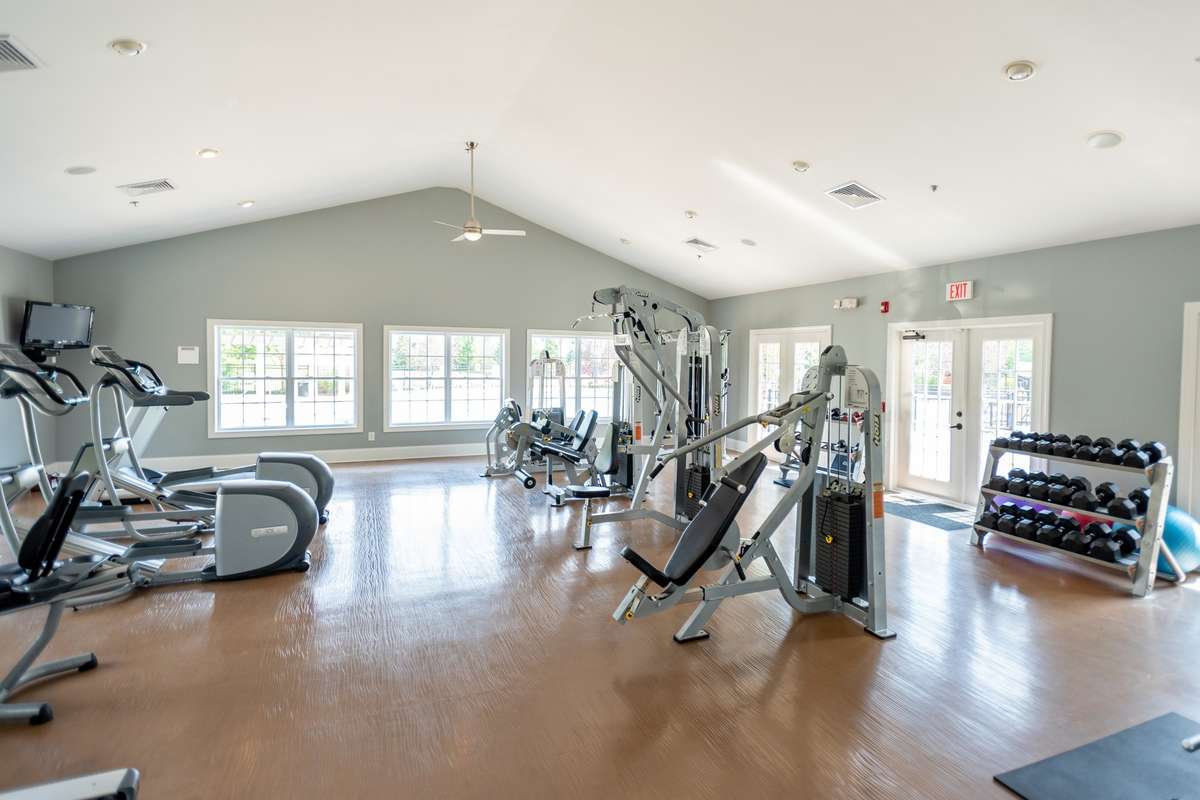Clubhouse has a workout room for the residents
