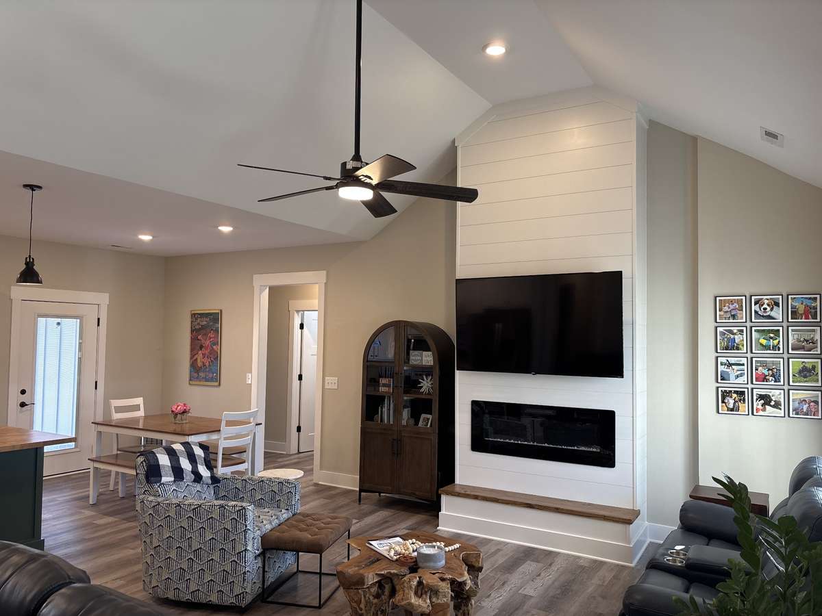 Great Room has Electric Fireplace