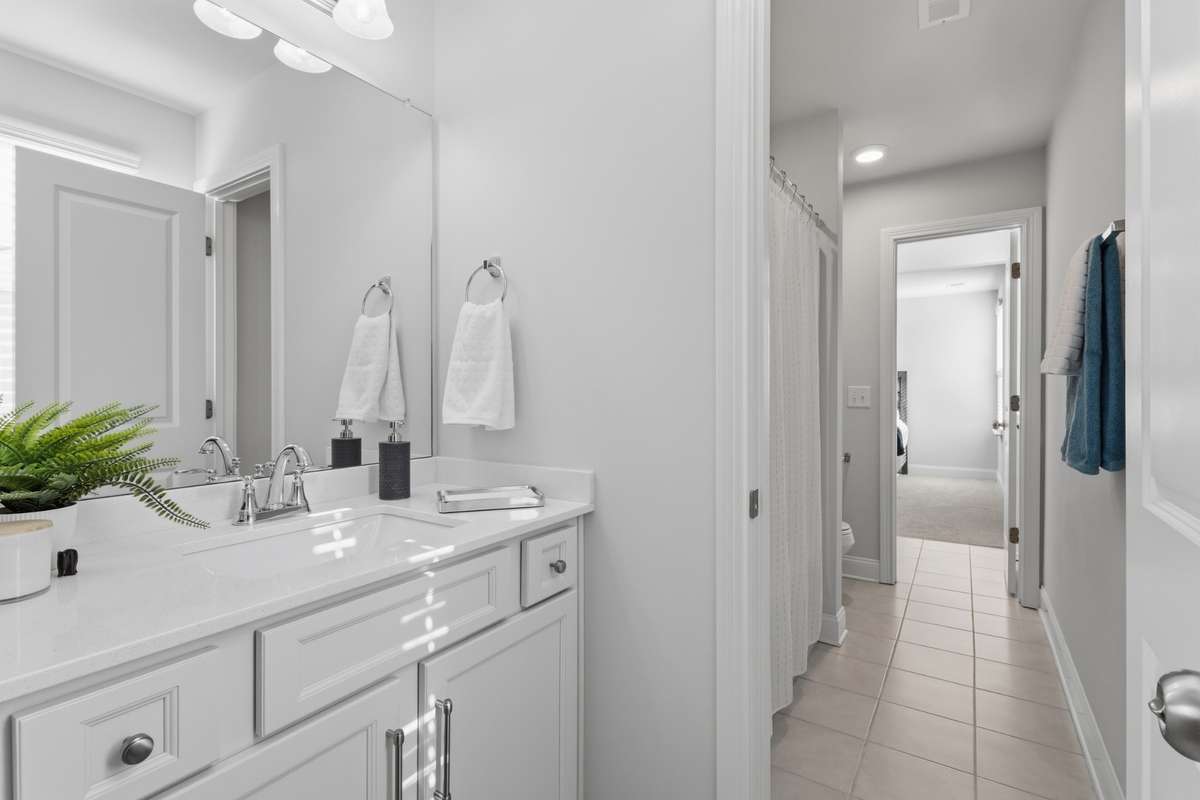 Bedroom 3's private vanity.