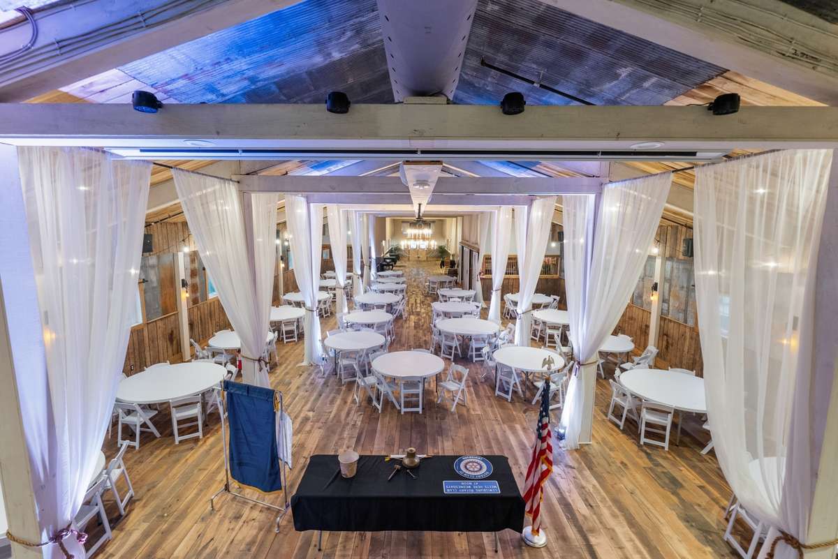 View of the Main Hall of the Event Barn from the Loft