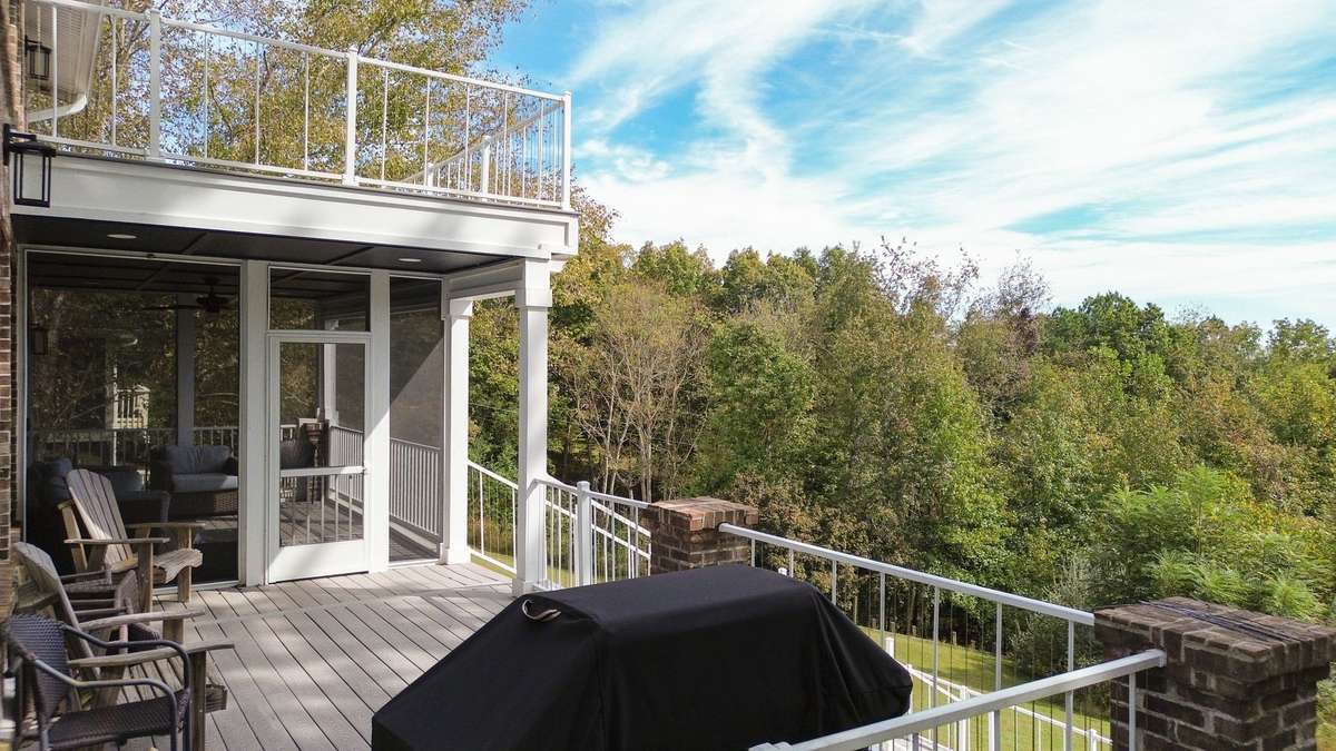 First floor deck