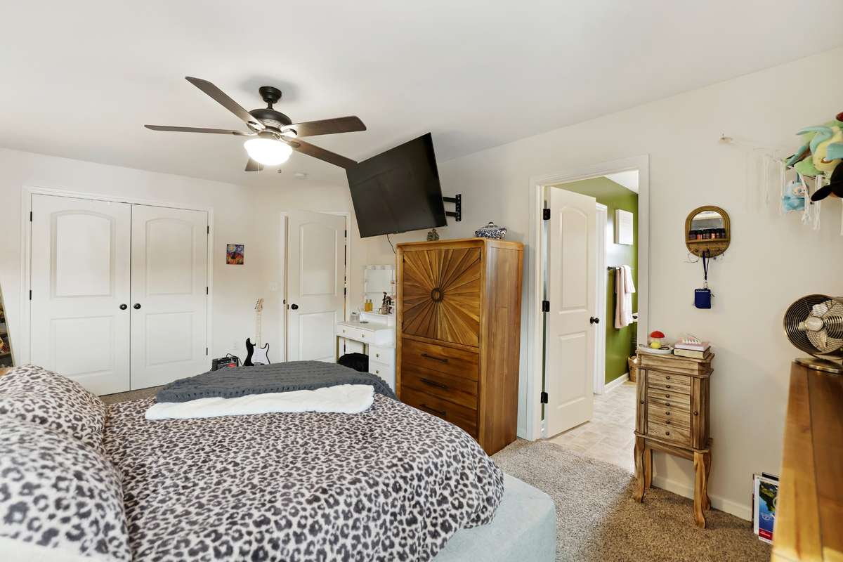 Not shown in pictures is a walk in attic storage area that has tons of floored storage - also features an insulated door.