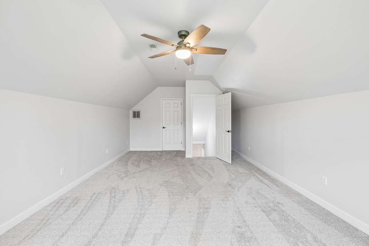 Unfinished Storage Area Off The Bonus Room