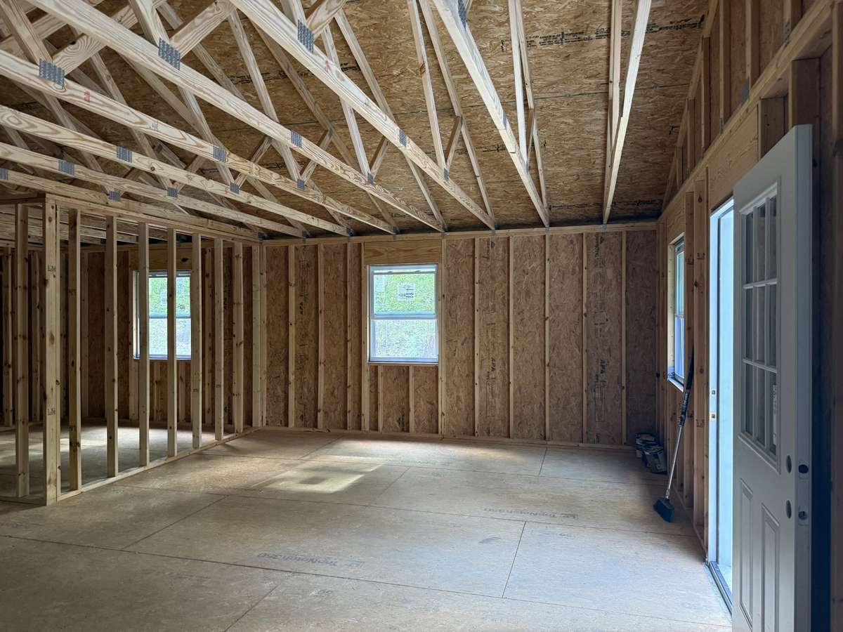 Great room and kitchen combo, the whole width of the house.