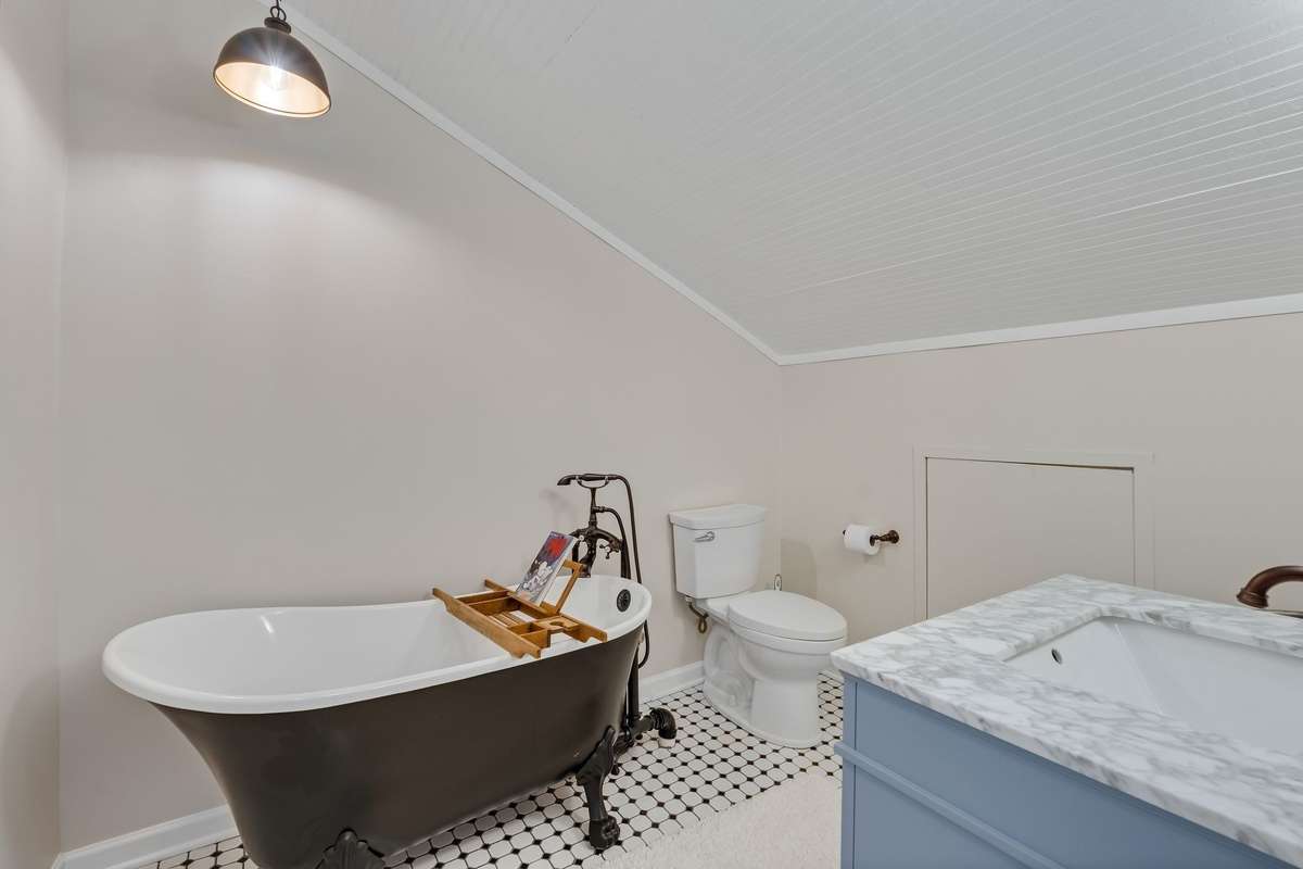 Bath for bedroom two.
